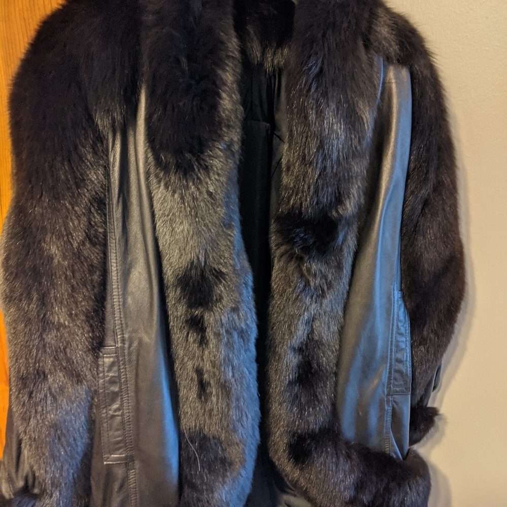 Vintage fur/leather coat